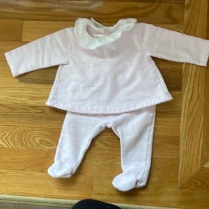 Jacadi Paris Baby girl light pink fleece 12 piece set size 12 months